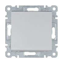 Механизм выключателя 1-клавишный 2-полюсный Lumina серебряный 10A/230V WL0062 Hager