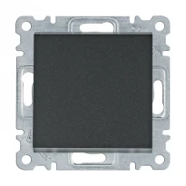 Механизм выключателя 1-клавишный 1-тактовый Lumina черный 10A/230V WL0113 Hager