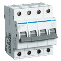 Автоматический выключатель 63A 6kA 4 полюса тип C MC463A Hager