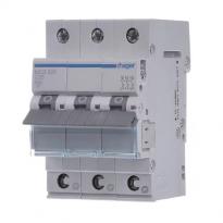 Автоматичний вимикач QC 13A 6kA 3 полюси тип B MBS313 Hager