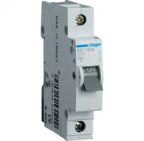 Автомат электропитания 32A 6kA 1 полюс тип C MC132A Hager