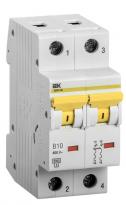 Автоматичний вимикач ВА47-60 10A 6kA 2 полюси тип B MVA41-2-010-B IEK