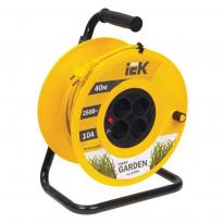 Удлинитель на катушке УК20 Garden с термозащитой желтый 20м 4 гнезда без заземления IP20 1650W WKP23-06-04-20 IEK