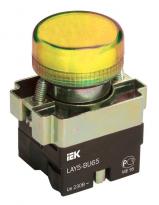Індикатор світлосигнальний LAY5-BU65 жовтого кольору O22мм BLS50-BU-K05 IEK