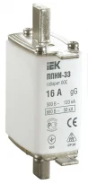Плавкая вставка ППНИ-33 (габарит 00)С) 16А 50кА DPP11-016 gG, gL IEK