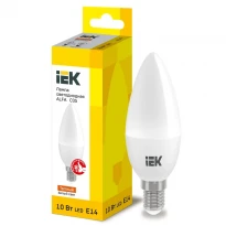 Cветодиодная лампа ALFA C35 свеча 10W 230V 3000К E14 LLA-C35-10-230-30-E14 IEK