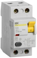 УЗО ВД1-63 50А 300мА 4,5кА тип AC 2 полюса MDV10-2-050-300 IEK
