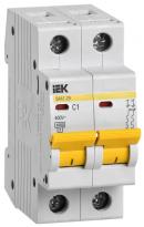 Автоматичний вимикач ВА47-29 1A 4,5kA 2 полюси тип B MVA20-2-001-B IEK