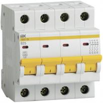 Автоматический выключатель ВА47-29 25A 4,5kA 4 полюса тип B MVA20-4-025-B IEK