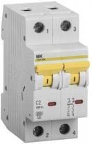 Автоматичний вимикач ВА47-60 2A 6kA 2 полюси тип C MVA41-2-002-C IEK