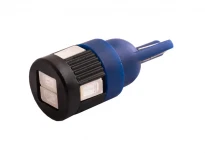 Светодиодная автолампа T10-5630-6SMD 12V 6диодов синяя 27.6x11.7мм LEDUA