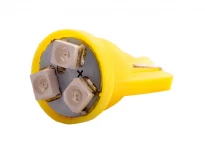 Автолампа T10-3528-3SMD 12V желтый LEDUA