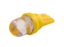 Светодиодная авто лампа T10 1LED круглая 24V жёлтая 11x26мм 50000ч LEDUA