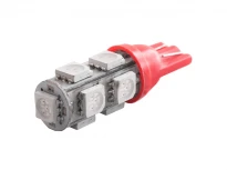 Светодиодная автолампа T10-5050-9SMD красный 24V 9LED 11x31мм 5050 LEDUA