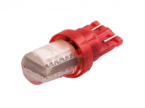Светодиодная автолампа T10-5050-4SMD силикон красный 12V LEDUA