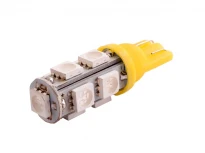 Светодиодная автолампа T10-5050-9SMD жёлтый 12V 9LED 5050 LEDUA