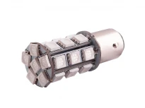 Светодиодная автолампа T25-5050-24SMD 1157 12V красный 24LED 5050 18x44мм LEDUA