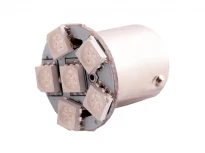 Светодиодная авто лампа T25-5050-6SMD 1156 6x5050 12V жёлтый 22.3x20мм 50000ч LEDUA