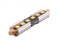 Светодиодная авто лампа S85 39мм 6SMD 2835 белый 6500K 12V обманка LEDUA
