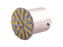 Светодиодная авто лампа T25-3014-22SMD T25-1156 белый 24В 22LED 3014 6500K 18x21мм 50000ч LEDUA
