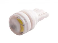 Автолампа T10-5630-2SMD с линзой белый 12V 6500K 2LED 24.8x12мм LEDUA