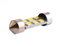 Автолампа светодиодная S85-36мм-6SMD 2835 6хLED 12V 6500K белый LEDUA