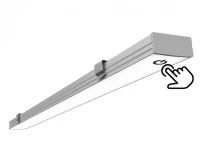 Світильник світлодіодний накладний меблевий Омега Майстер 1300 мм 12V 12W 6500K сенсорний сірий алюмінієвий IP20 LEDUA