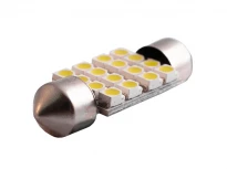 Світлодіодна автомобільна лампа S85 35.4x13мм 16SMD 1206 6500K 12V біла LEDUA