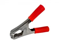 Зажим-крокодил WD040 105мм 100A резиновый красный LEDUA