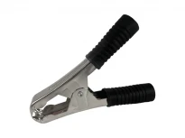 Зажим-аллигатор WD040 100А 105мм резиновый корпус черный LEDUA