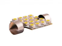 Светодиодная авто лампа S85 19x36мм 16SMD 3528 12V 6500K белая LEDUA