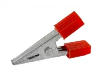 Зажим-аллигатор WD028A 33мм красный алюминий пластик LEDUA