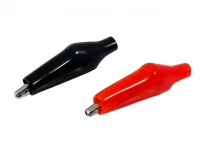 Крокодил KRO0390 малый черно-красный резиново-металлический 31мм LEDUA