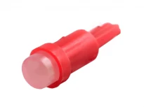 Автолампа T5-COB красная 12V цоколь T5 COB 19х6мм 1 диод 50000ч LEDUA