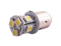 Автомобильная светодиодная лампа T25-1157 8SMD 5050 белая 24V 6500K 17x22мм LEDUA