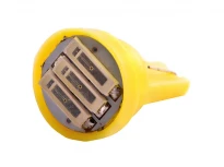 Светодиодная автолампа T10-7020-3SMD жёлтый 12V 3LED 7020 16.5x11.3мм 50000ч LEDUA
