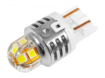 Светодиодная автолампа T20-12SMD-3030-7443-EMC H 12 диодов белый 6500K 10-50V 44x21мм LEDUA