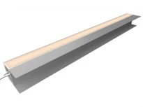 Світлодіодний світильник для меблевих полиць N38-600, 600 мм, 12V, 7.8W, 3500K, теплий білий, провід 2 м, алюміній, IP20, LEDUA