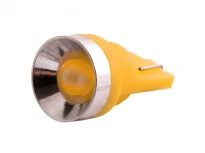 Автолампа светодиодная T10-1.5W желтый 12V 5mm (1 шт) 20x11.5мм LEDUA