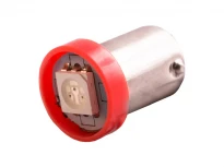 Светодиодная автолампа BA9S-5050-1SMD красный 24V 11x18мм 1LED LEDUA