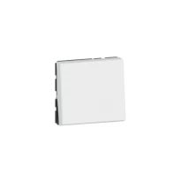 Выключатель 2 модуля 10А 250V MOSAIC NEW 077010L белый Legrand