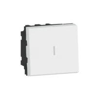 Переключатель промежуточный 2 модуля 10А 250V MOSAIC NEW 077021L белый Legrand
