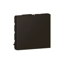 Заглушка 2 модуля MOSAIC NEW 079181L черный матовый Legrand