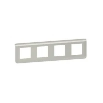 Рамка 4х2 модуля горизонтальна MOSAIC NEW 079308L алюміній Legrand