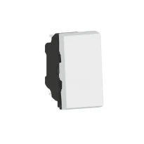 Выключатель кнопочный 1 модуль 6А 250V MOSAIC NEW 278030L белый Legrand