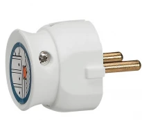 Белая штепсельная вилка 2К 16А 50183 Legrand