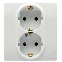 Механизм розетки (2х2К+З) 16A белый 672223 Legrand Etika