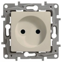 Механизм розетки (2К) 16A со шторками 672334 слоновая кость Legrand Etika
