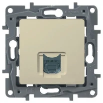 Механизм розетки телефонной RJ11 слоновая кость 672340 Legrand Etika