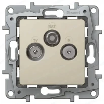 Механизм розетки TV/R/Sat 0 — 2400мГц 2дб слоновая кость 672357 Legrand Etika